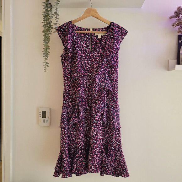 Michael Kors Floral Ruffle Dress – Size Small (S/P) - Picture 1 of 7